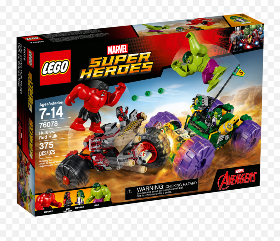 Lego Hulk Vs Red - Hulk Vs Red Hulk Lego Set Png,The Hulk Png
