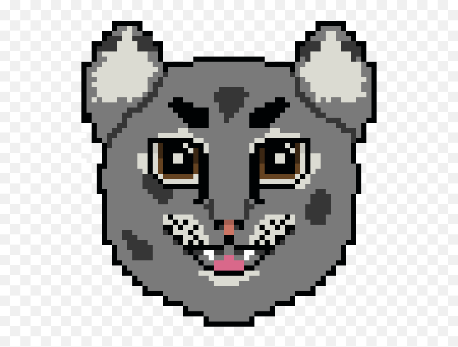 Snow Leopard - Minecraft Pixel Art Deadpool Png,Snow Leopard Png
