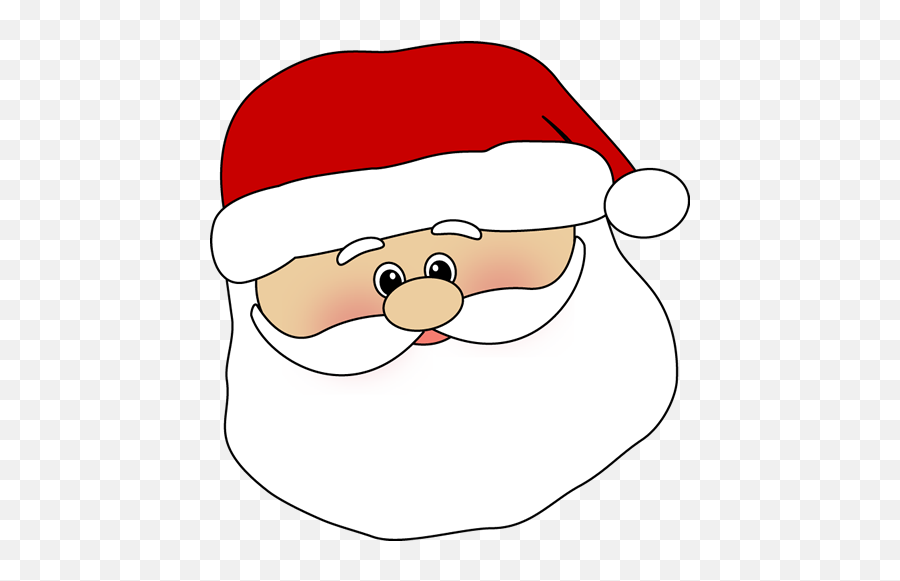 Cute - Santa Claus Face Clip Art Png,Cute Face Png