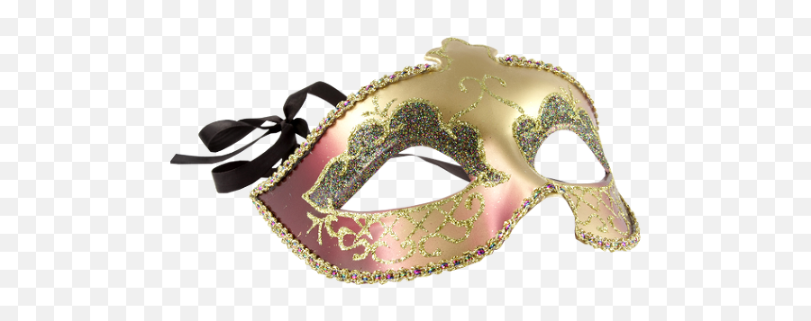 Pink M Gold And Masquerade Mask - Carnival Png,Masquerade Png