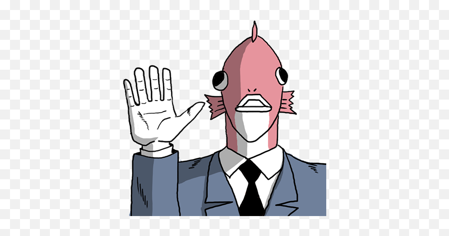 Business Fish Emoji Png Image - Business Fish Sticker Png,Fish Emoji Png