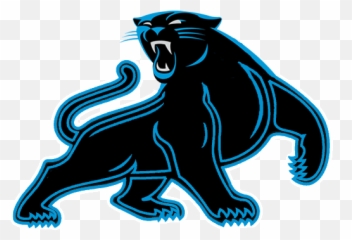98 Black Panther Clip Clipart Clipartlook - Carolina Panthers Logo History png