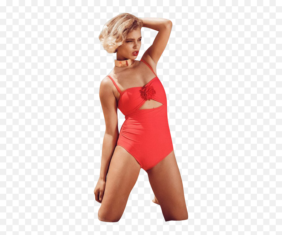 Beach Babe Red Suit Transparent Png - Free Transparent Png Girl,Swimsuit Png
