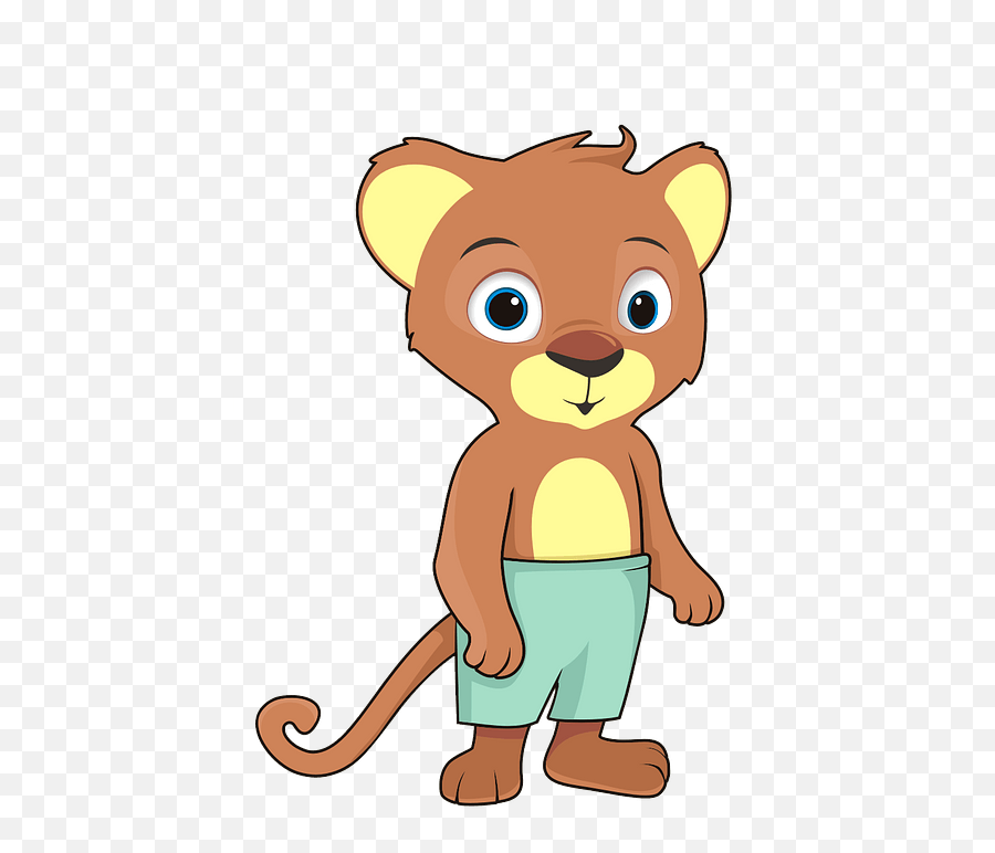 Cartoon Baby Lion Clipart - Clip Art Baby Lion Png,Baby Lion Png