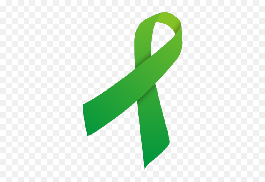 Download Hd Green Cancer Ribbon Clipart - Green Ribbon Mental Health Awareness Month Png,Cancer Ribbon Png