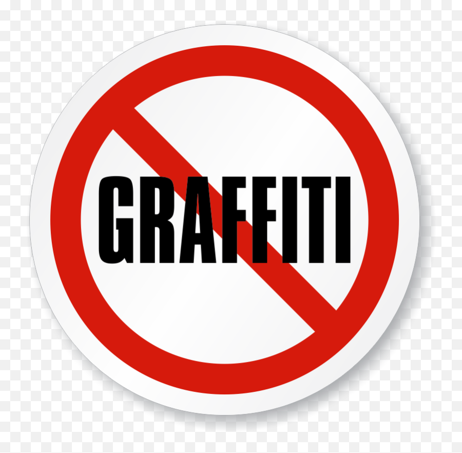 No Graffiti Iso Circle Sign Is - Graffiti Not Allowed Png,Grafitti Png