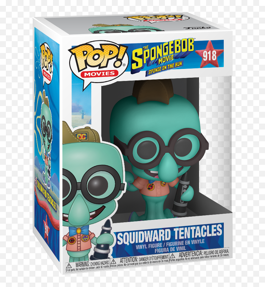 Pop Animation Spongebob Movie Squidward In Camping Gear 918 - Spongebob Funko Pop Png,Squidward Transparent