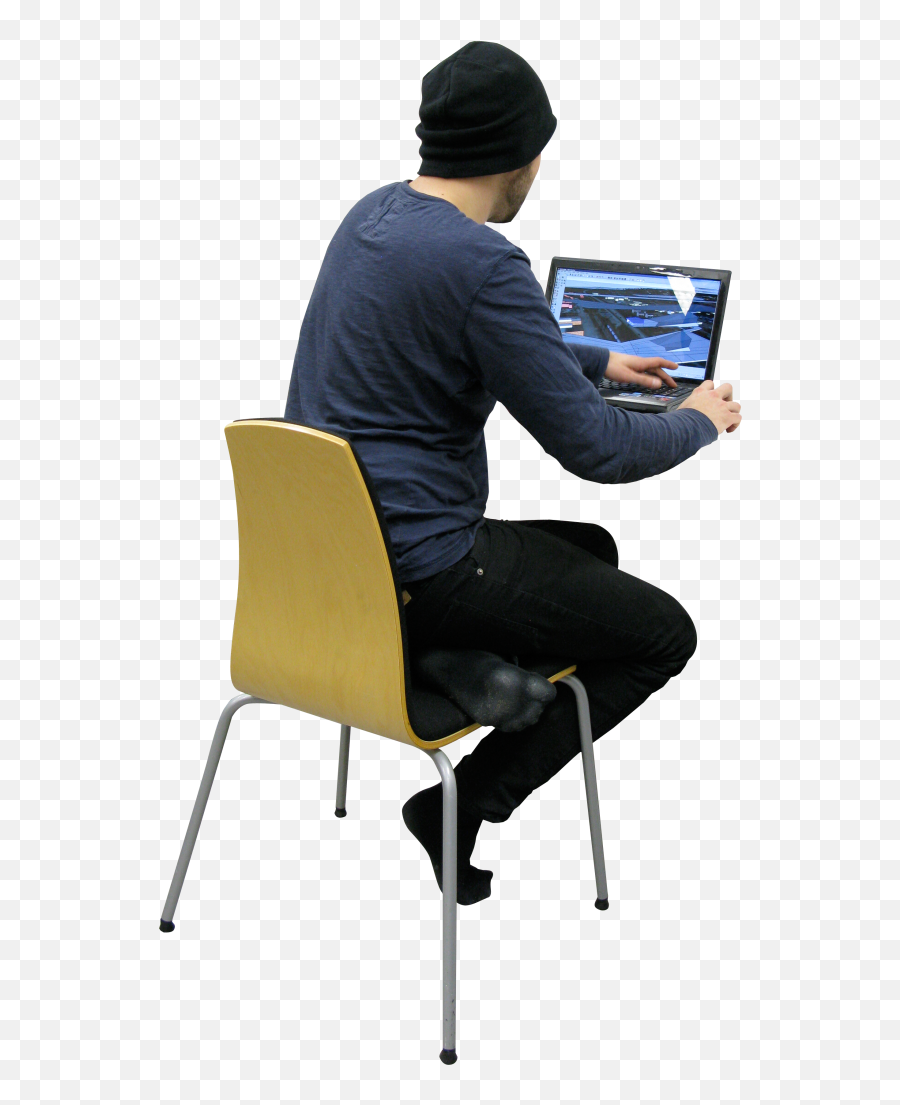Download Workingb Architect Png Image For Free - People Sitting Working Png,Person Sitting In Chair Png