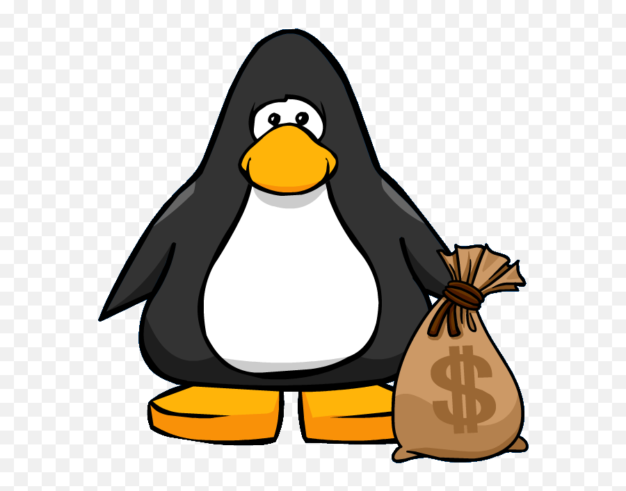 Money Bag Club Penguin Wiki Fandom - Club Penguin Png Black,Money Bag Png