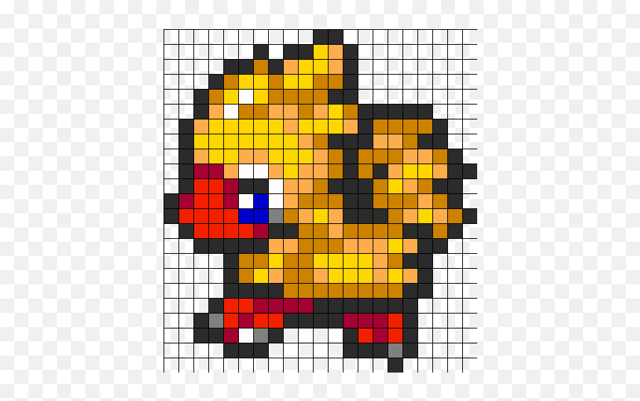 Chocobo Perler Bead Pattern Sprites Characters Fuse - Perler Bead Chocobo Png,Chocobo Png