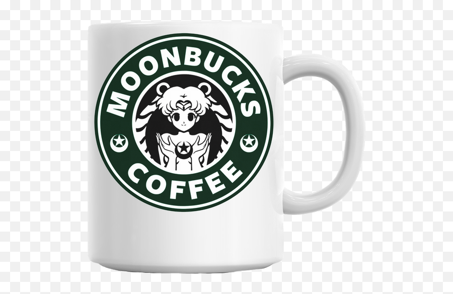 Moonbucks Coffee Logo Mug Office Mugs - Sailor Moon Starbucks Coffee Png,Coffee Cup Logo