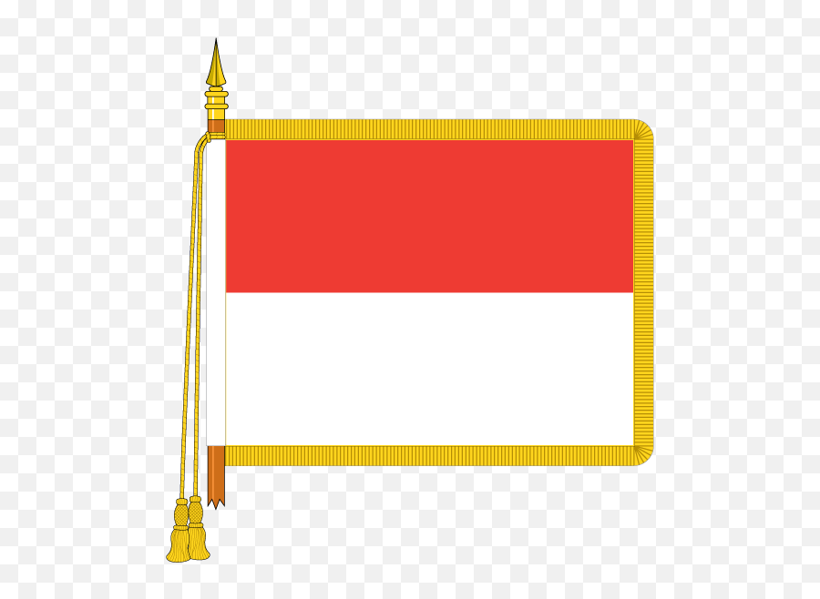 Ceremonial Indonesia Flag - Gold Fringe Uk Flag Png,Indonesia Flag Png