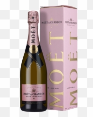 Champagne Moët U0026 Chandon Rosé Impérial In Gift Box Png