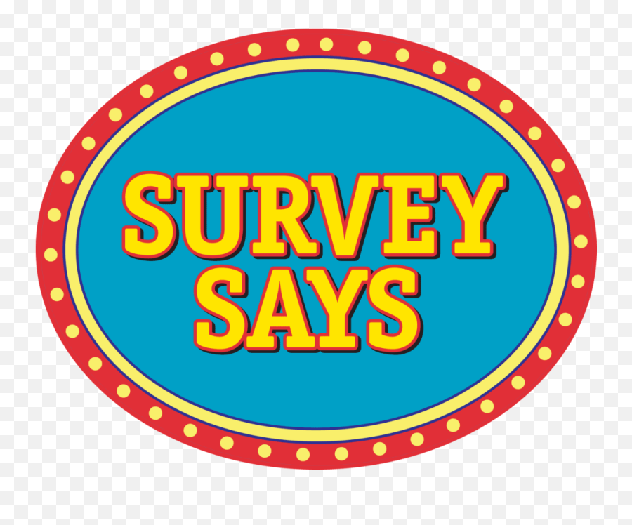 Survey Says Corporate Trivia Program Team Building - Survey Says Png,Family Feud Logo Transparent