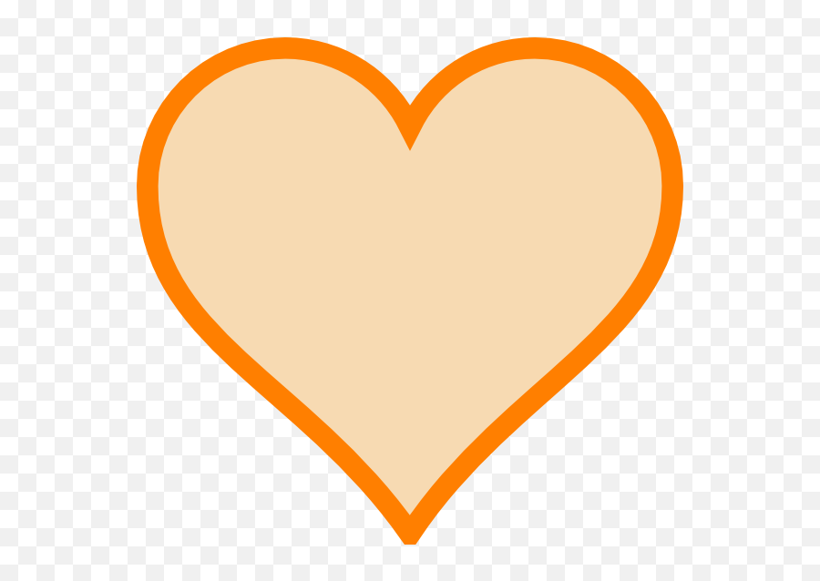 Download How To Set Use Solid Orange Heart Clipart Png Image - Girly,Orange Heart Png