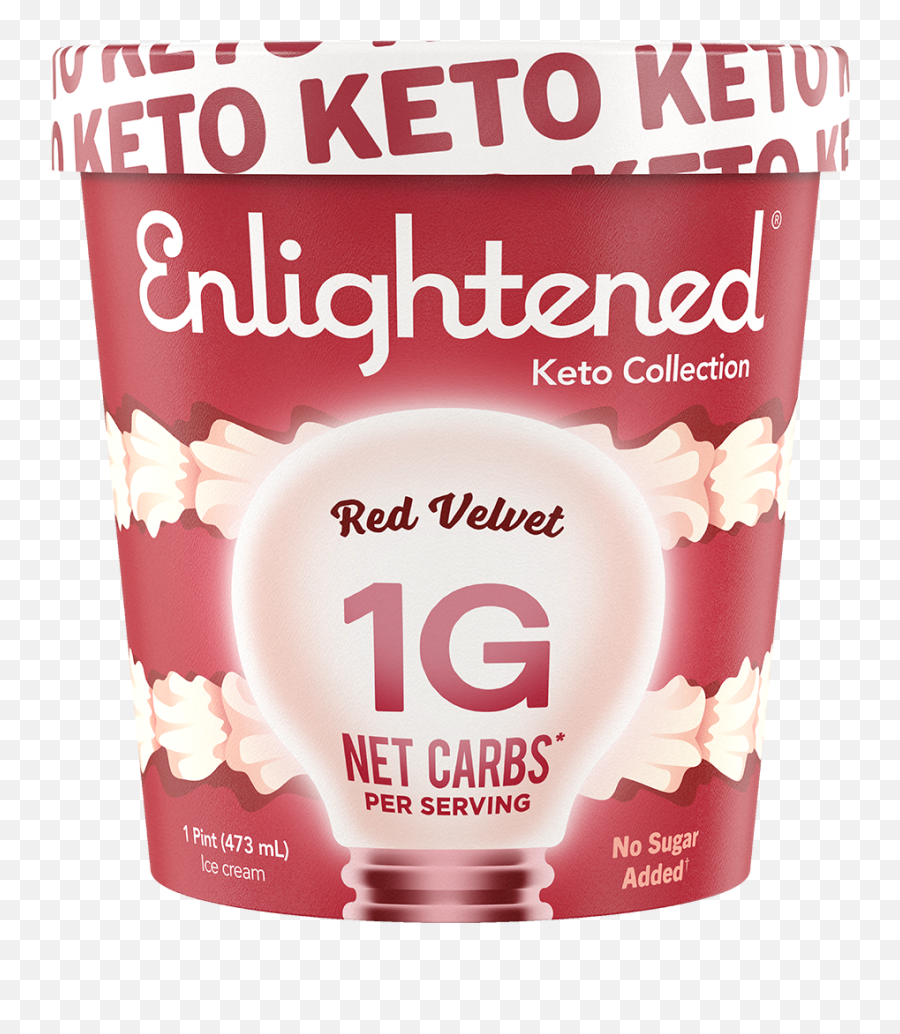 Keto Red Velvet Pint - Enlightened Keto Red Velvet Png,Red No Sign Transparent