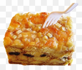 Slice Of Cake Png - Bread Pudding Slice With Fork Fruit Fresh,Pudding Png