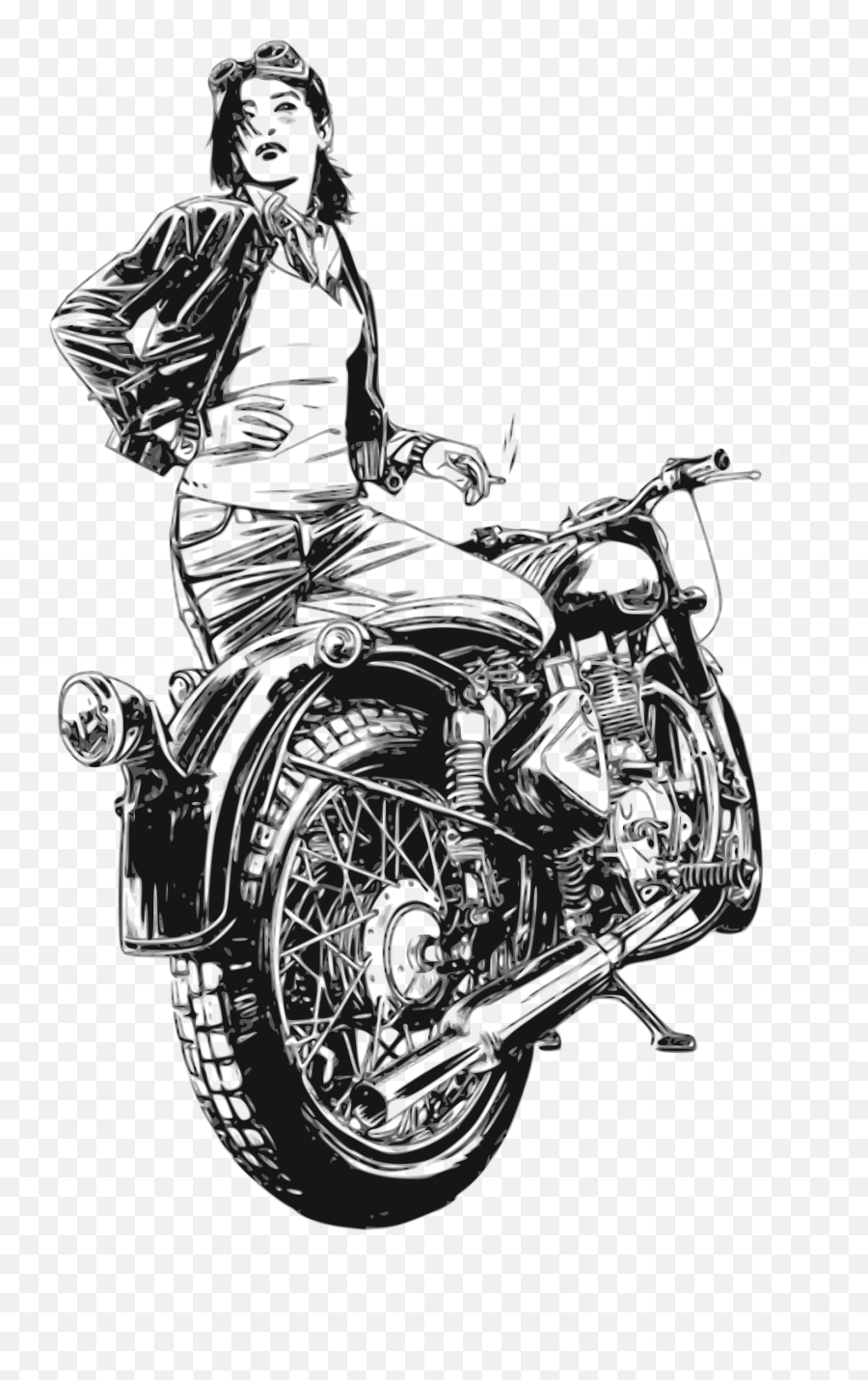 Women Motorcycle Png - Woman Motorbike Png,Moto Moto Png