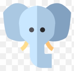 Elephant - Icon Png Blue