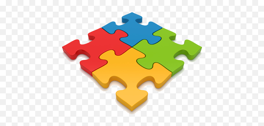4 Puzzle Pieces - 4 Puzzle Pieces Png,Puzzle Piece Png