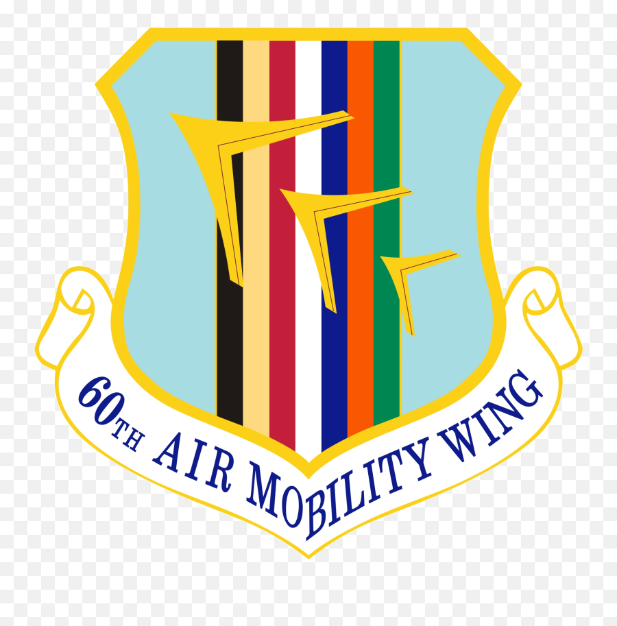 60th Air Mobility Wing - 60th Air Mobility Wing Png,Shield With Wings Png