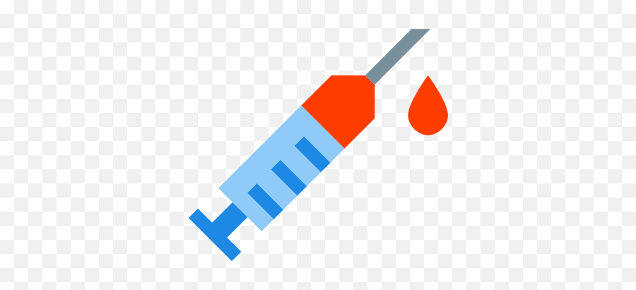 Syringe With A Drop Of Blood Icon - Vertical Png,Blood Icon Png