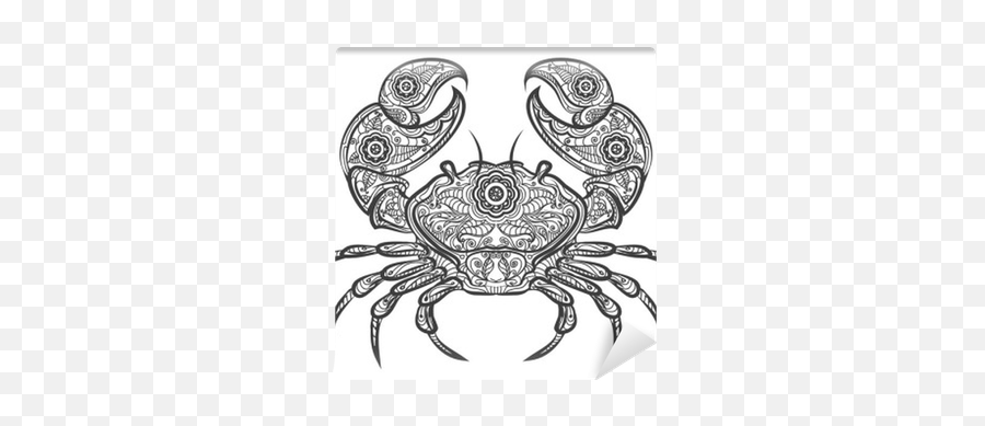 Crab Zentangle Icon - Tribal Dessin Crabe Png,Crab Icon