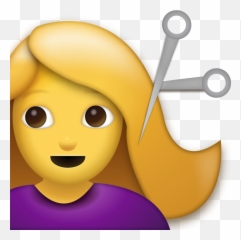 Hair Cut Emoji Transparent Png - Haircut