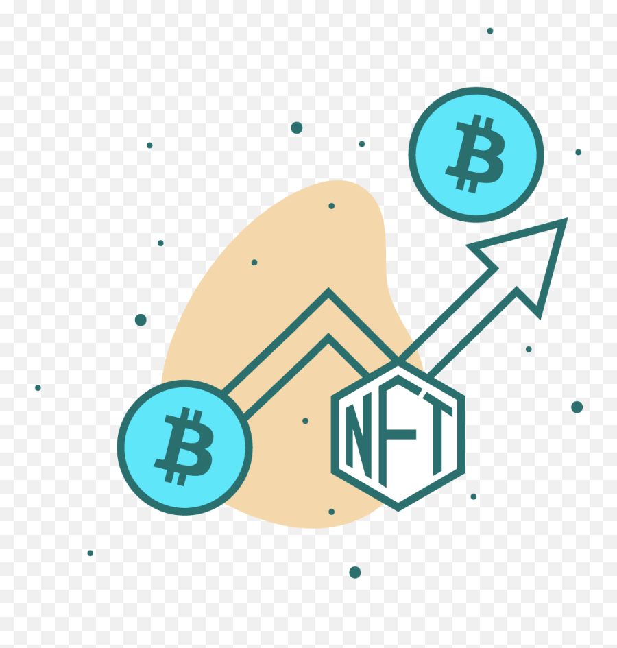 Nft Cryptocurrency Bullish Bitcoin Icon Graphic By - Dot Png,Blockchain Icon