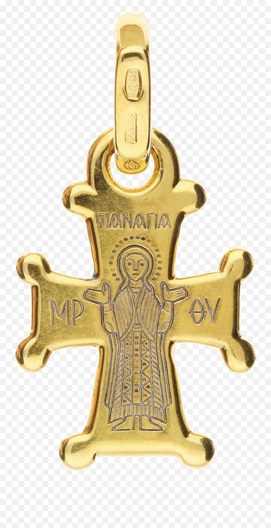 Cross U201ccrucifixion Theotokos Orantau201d Syrian Version - Christian Cross Png,Syriac Icon