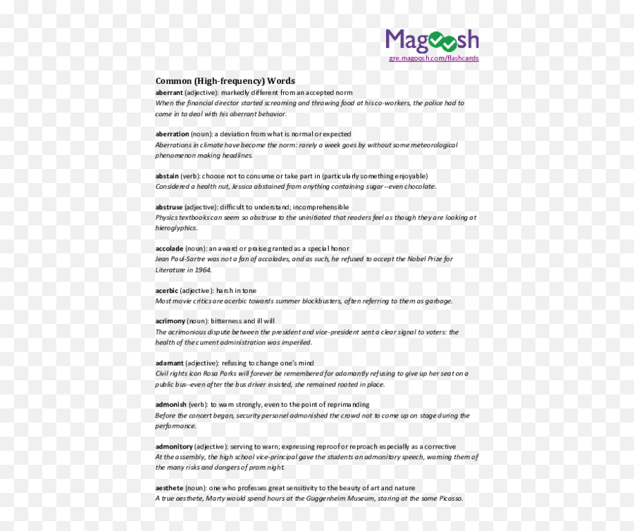 Pdf Common High - Frequency Words Taha Munif Academiaedu Magoosh 1000 Words Pdf Png,Bitter Icon