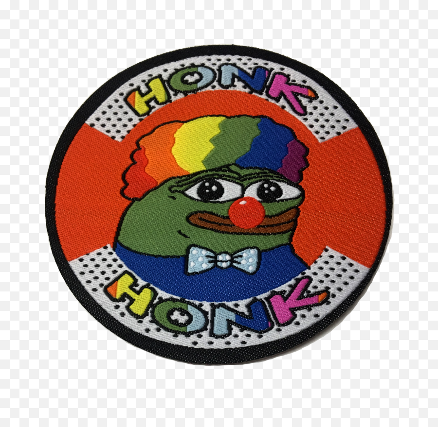 Honkler The Clown Frog Woven Patch Pepe Honk - 4chan Patches Png,Pepe Frog Png