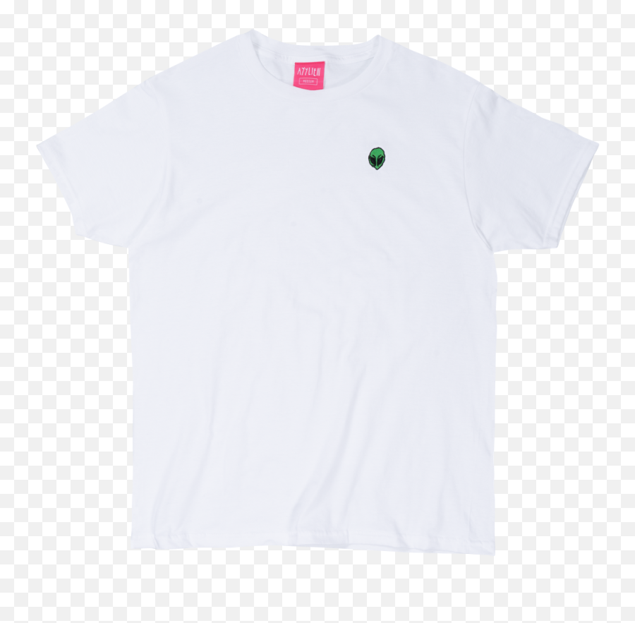Alien Head Embroidered Tee - White Short Sleeve Png,Alien Head Icon