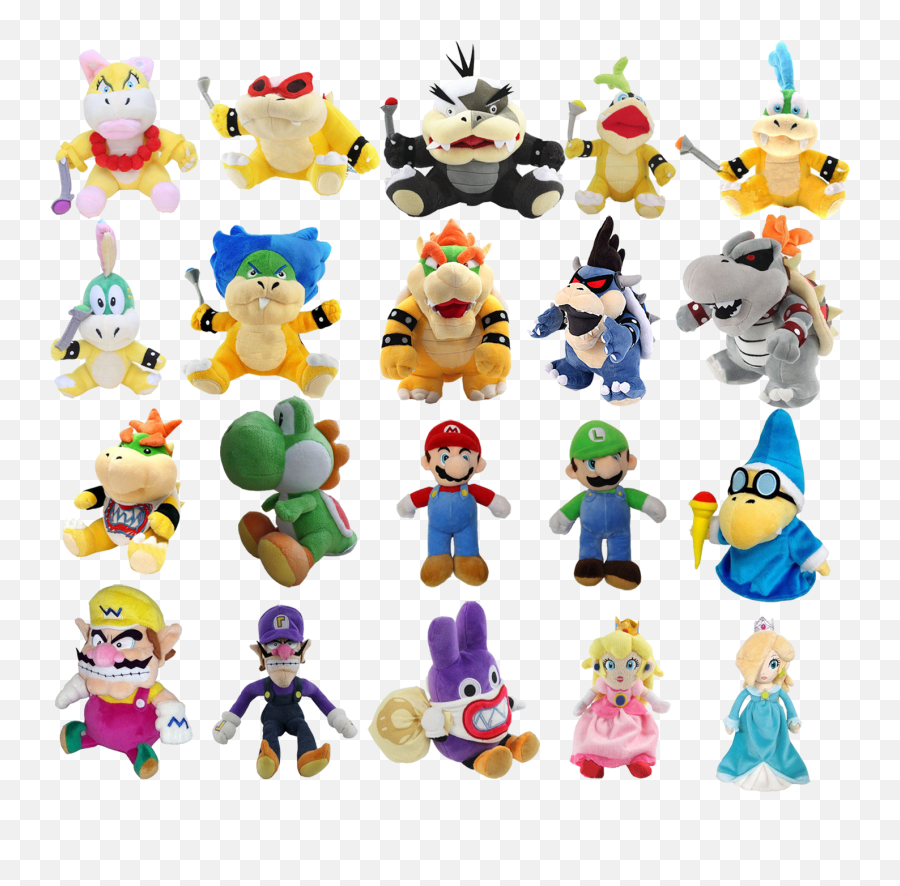 Iggy Koopa Soft Toy Plush Doll - Mario Enemies Plush Png,Luigi Plush Png