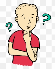 Gente Pensando Png - Person Thinking Clipart Black And White