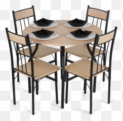 Dining Set Table With 4 Chairs Png 41441 - Free Icons and Set Table Transparent Background