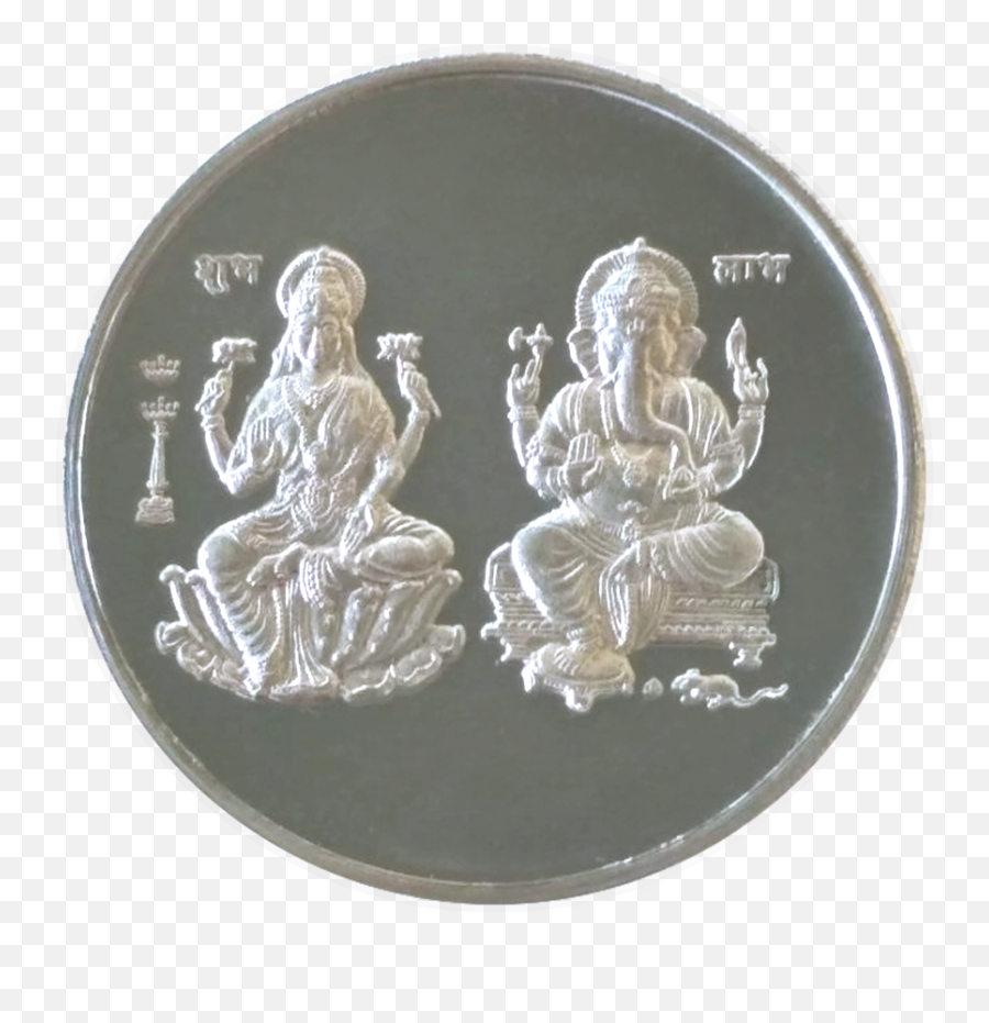 Lakshmi - Ganesha 999 Silver Coin 100 Grams Quarter Png,Silver Coin Png