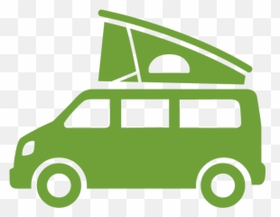 Camper Trailer Vector Clipart - Camping Bus Silhouette Png,Camper Png