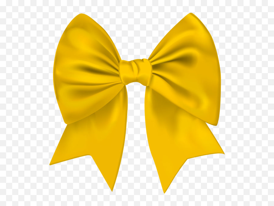 Yellow Bow Transparent Png Image - Transparent Background Yellow Ribbon Bow,Bow Transparent Background