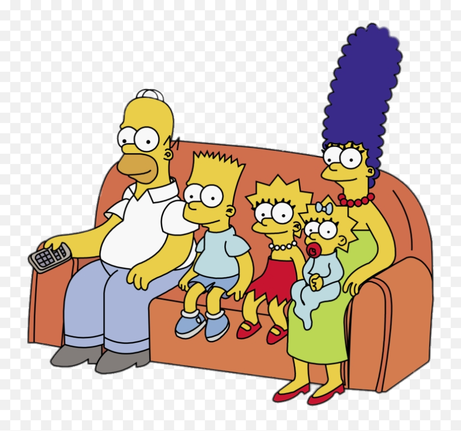 Simpsons - Simpsons On The Couch Png,The Simpsons Png
