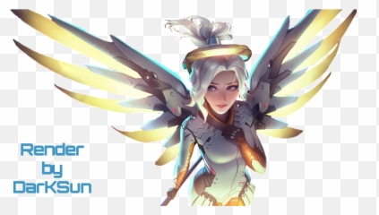 Mercy Render Transparent Png Clipart - Overwatch