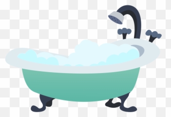 Cartoon Bathtub Transparent Background - Png