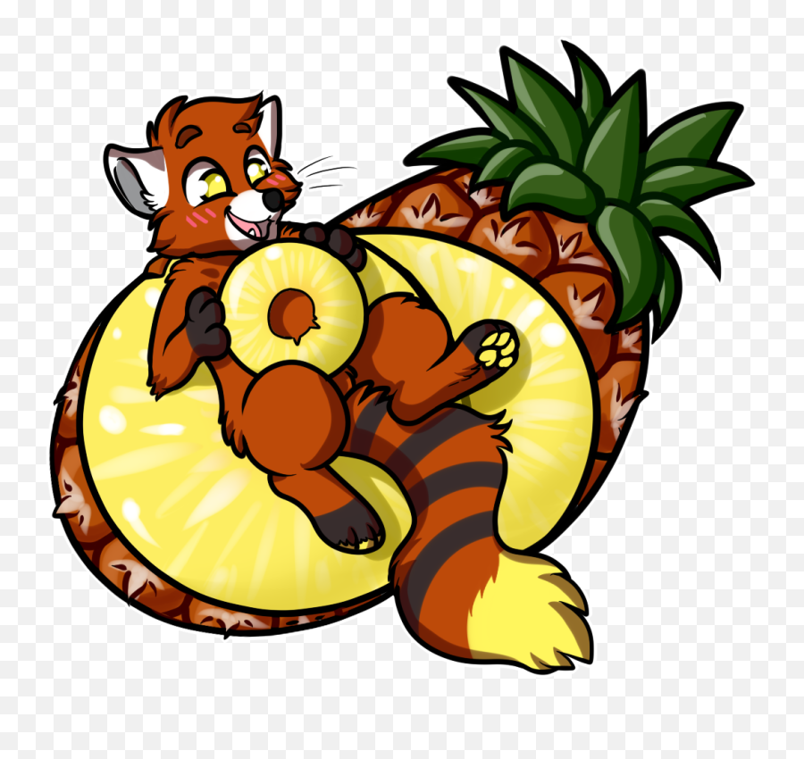 Panda - Clip Art Png,Pineapple Cartoon Png