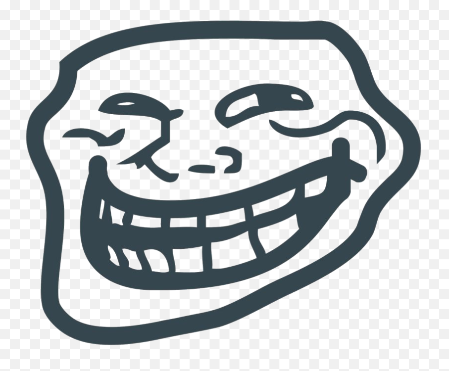 Trollface Man Transparent Background Icon Troll Face Png Free Transparent Png Images Pngaaa Com - problem troll face problem roblox troll meme on meme
