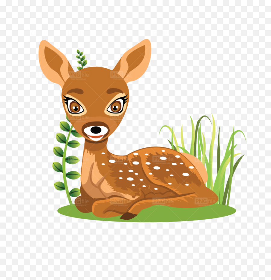 Cute Baby Deer - Photo 909 Pngfilenet Free Png Images Bear And Deer Cartoon,Baby Deer Png