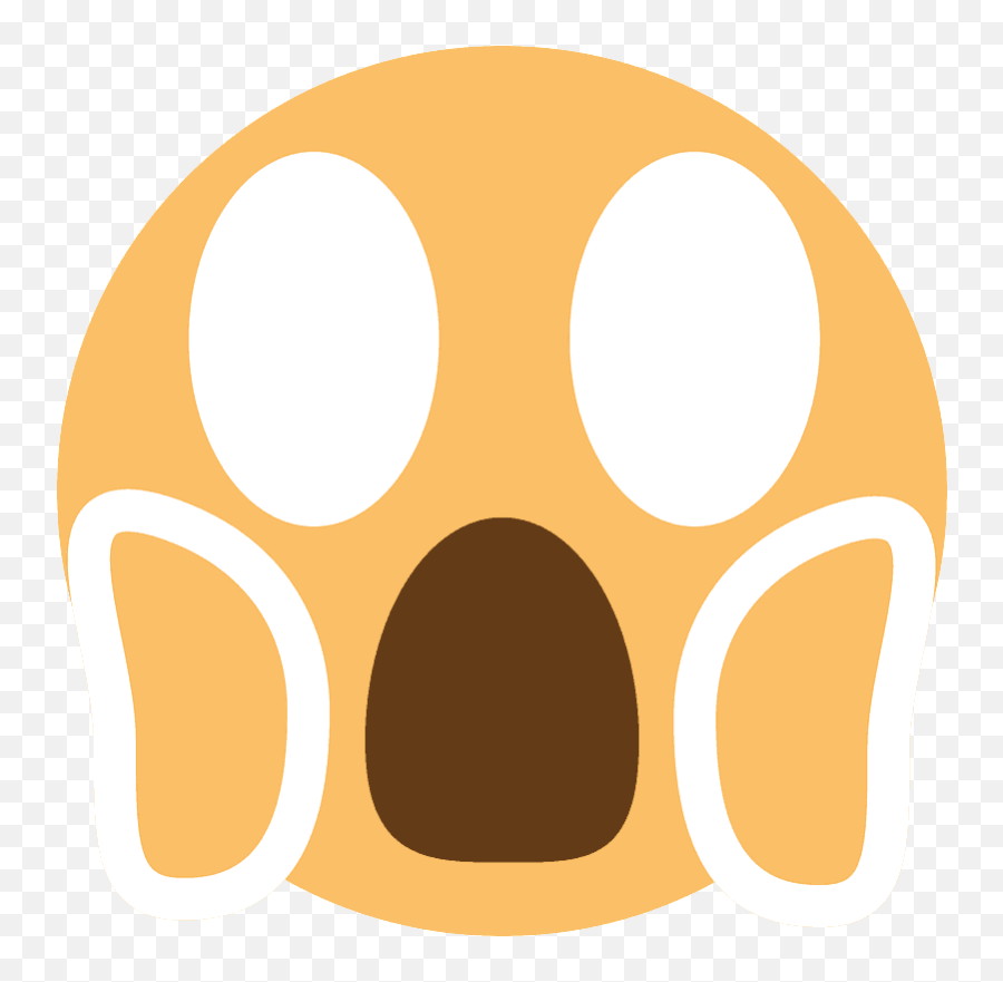Face Screaming In Fear Emoji Clipart Free Download - Circle Png,Fear Png