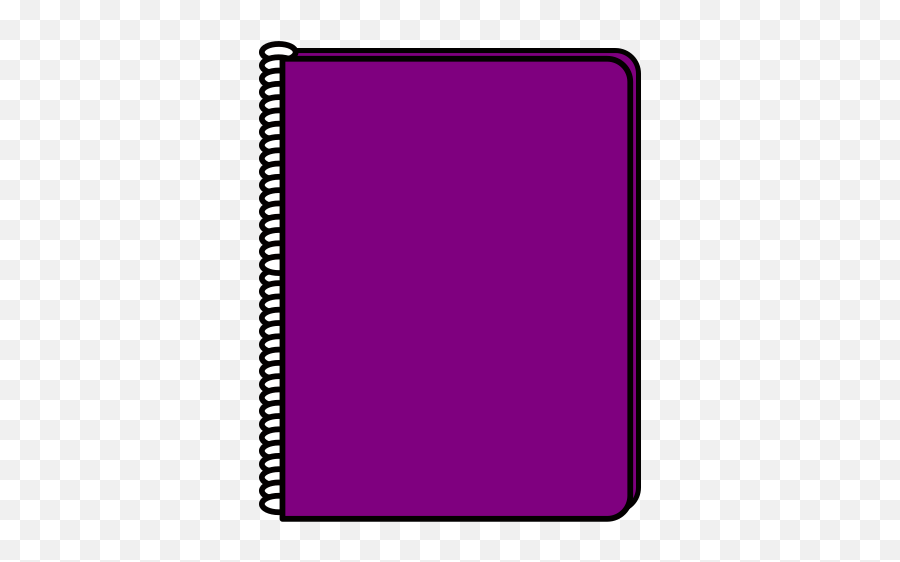 Purple Notebook Svg Vector Clip Art - Svg Parallel Png,Notebook Clipart Png
