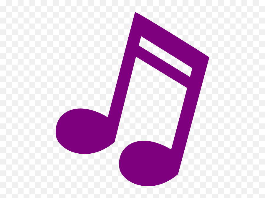 Purple Musical Note Clip Art - Vector Clip Art Notes Transparent Music Clipart Png,Violet Png