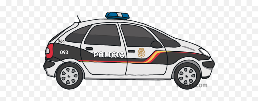 Spanish Police Car Mandarin Translation Transport - Police Car Png,Police Car Transparent