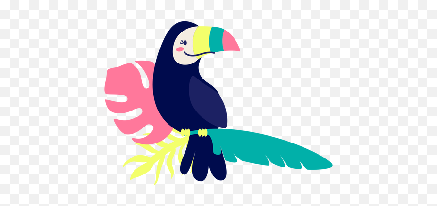 Colorful Toucan Tropical Bird Elemeent - Transparent Png Marco De Titulo Png,Toucan Png